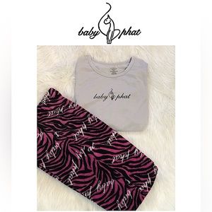 Girls Baby Phat Two-Piece Pajama Set